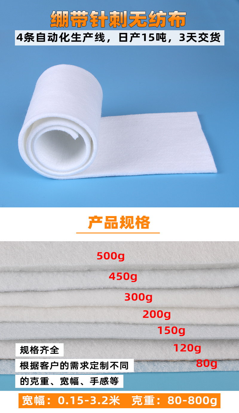 繃帶針刺無(wú)紡布1